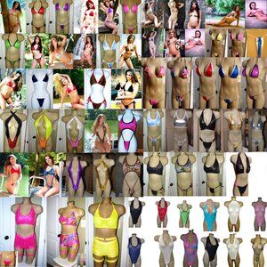 wholesale lot of 40 exotic dancer ,stripper costumes